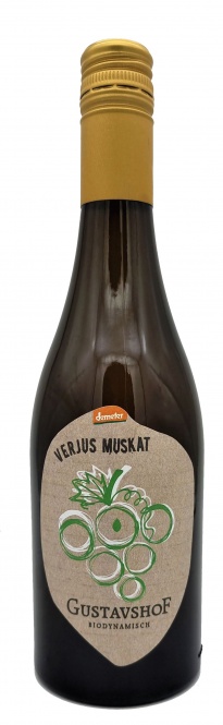 Gustavshof Verjus Muskat Weingut Gustavshof 500ml Sauersaft aus grünen Trauben 