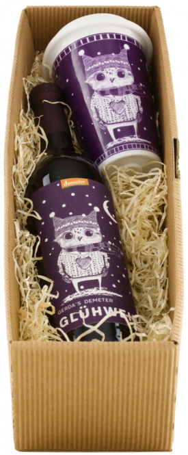 Paket GERDA´S Demeter Glühwein Rot & Thermoporzellanbecher 