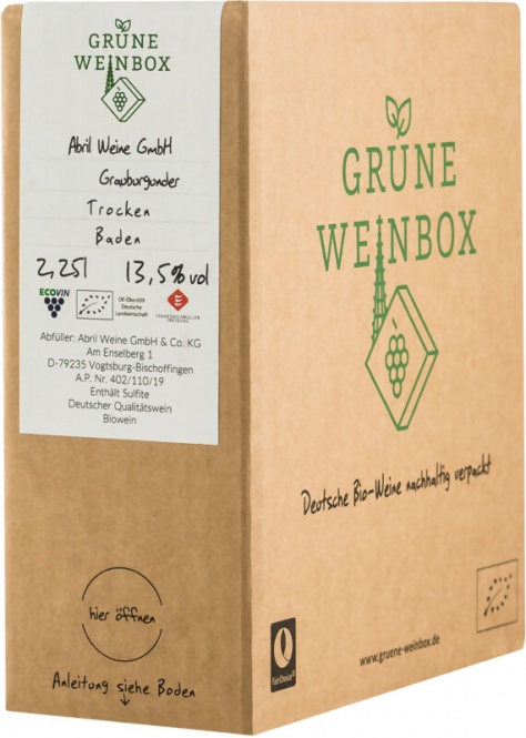 Grauburgunder QW Kaiserstuhl EDITION Grüne Weinbox 2021 Abril
